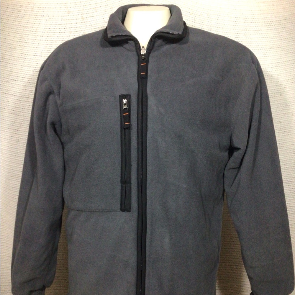 Weatherproof Fleece Utility Jacket, Tech Pockets Medium Grey